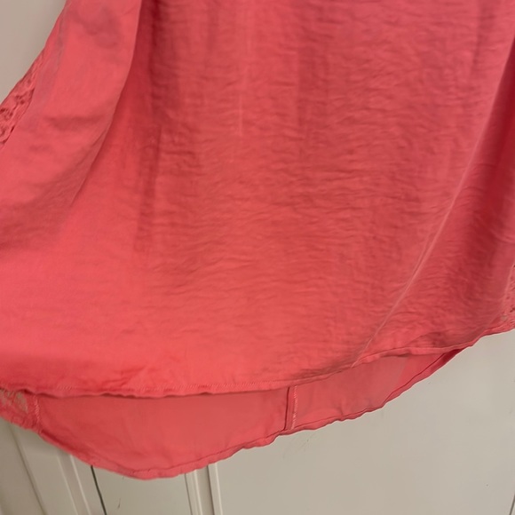 NWOT H.M Conscious Collection Coral Pink dress with lace & beautiful detailing - Picture 7 of 17